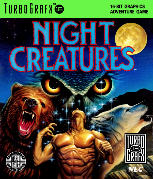 Night Creatures Turbografx 16 Print Poster