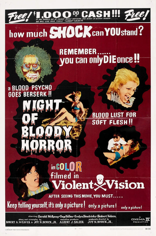 Night Of Bloody Horror 02 Movie Magnet