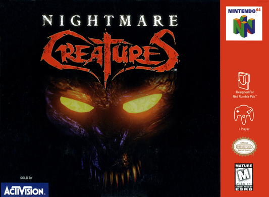 Nightmare Creatures N64 Print Poster