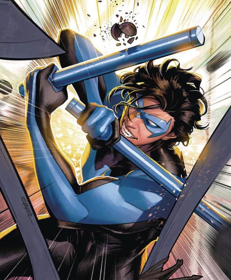 Nightwing Action Scene Jigsaw Puzzle