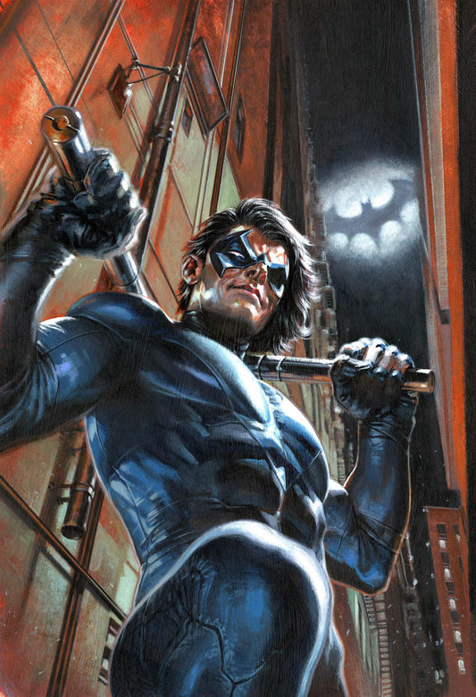 Nightwing Portrait Alley Print Poster