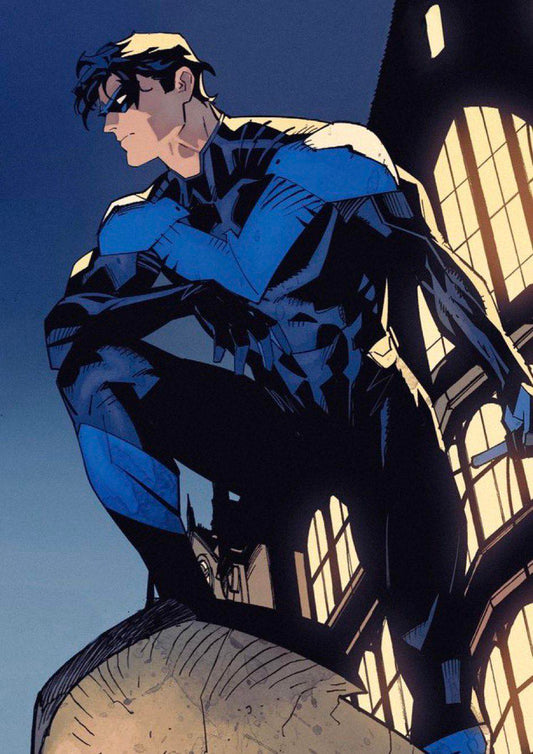 Nightwing Urban Hero Pose Print Poster