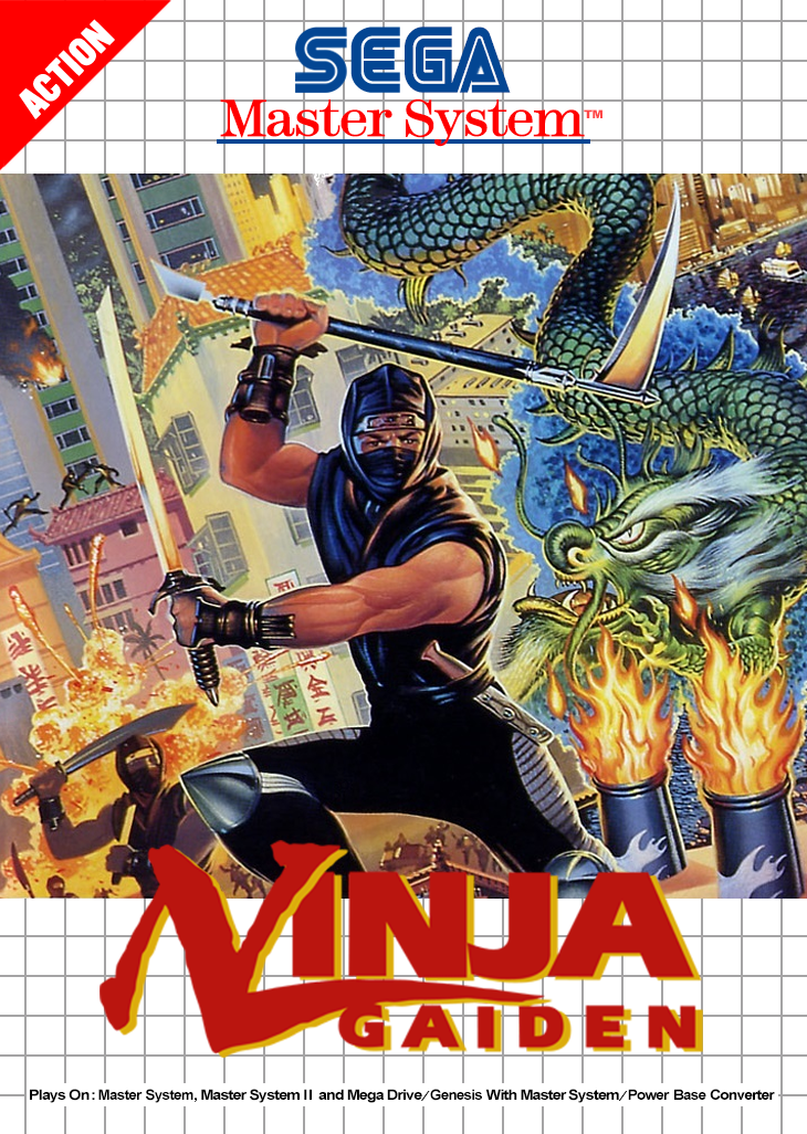Ninja Gaiden Sega Master System Print Poster