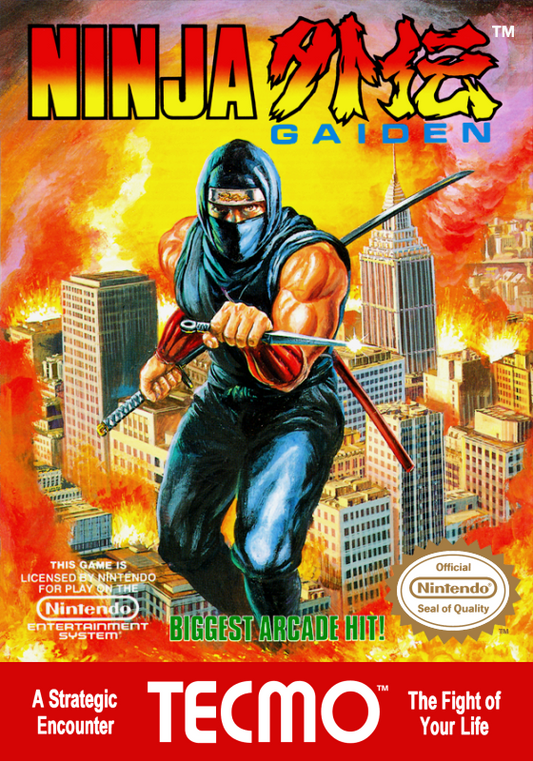 Ninja Gaiden (Usa) Nes Print Poster