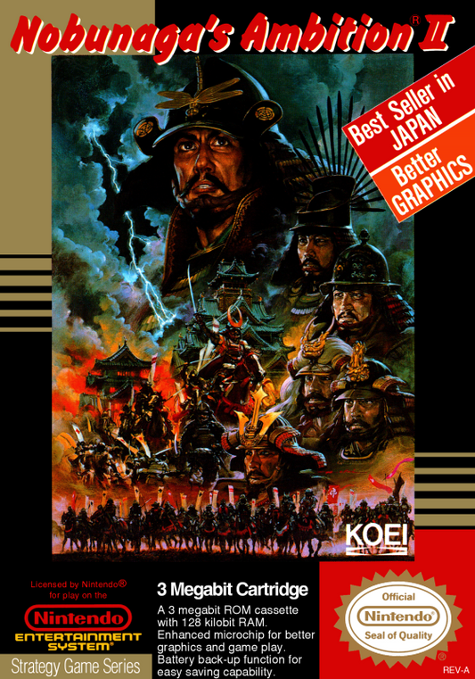 Nobunaga S Ambition Ii (Usa) Nes Print Poster
