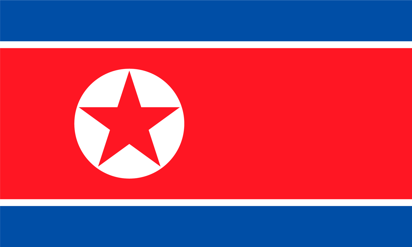 North Korea Flag Keychain