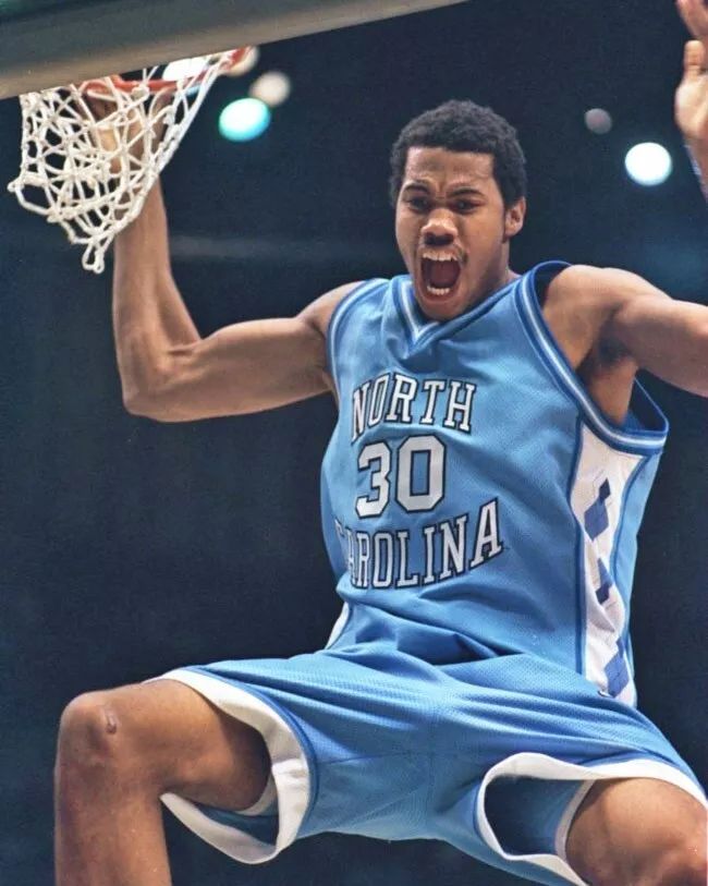 North Carolina Tar Heels Rasheed Wallace Glossy Keychain Basketball Print