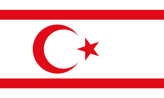 Northern Cyprus Flag Print Poster