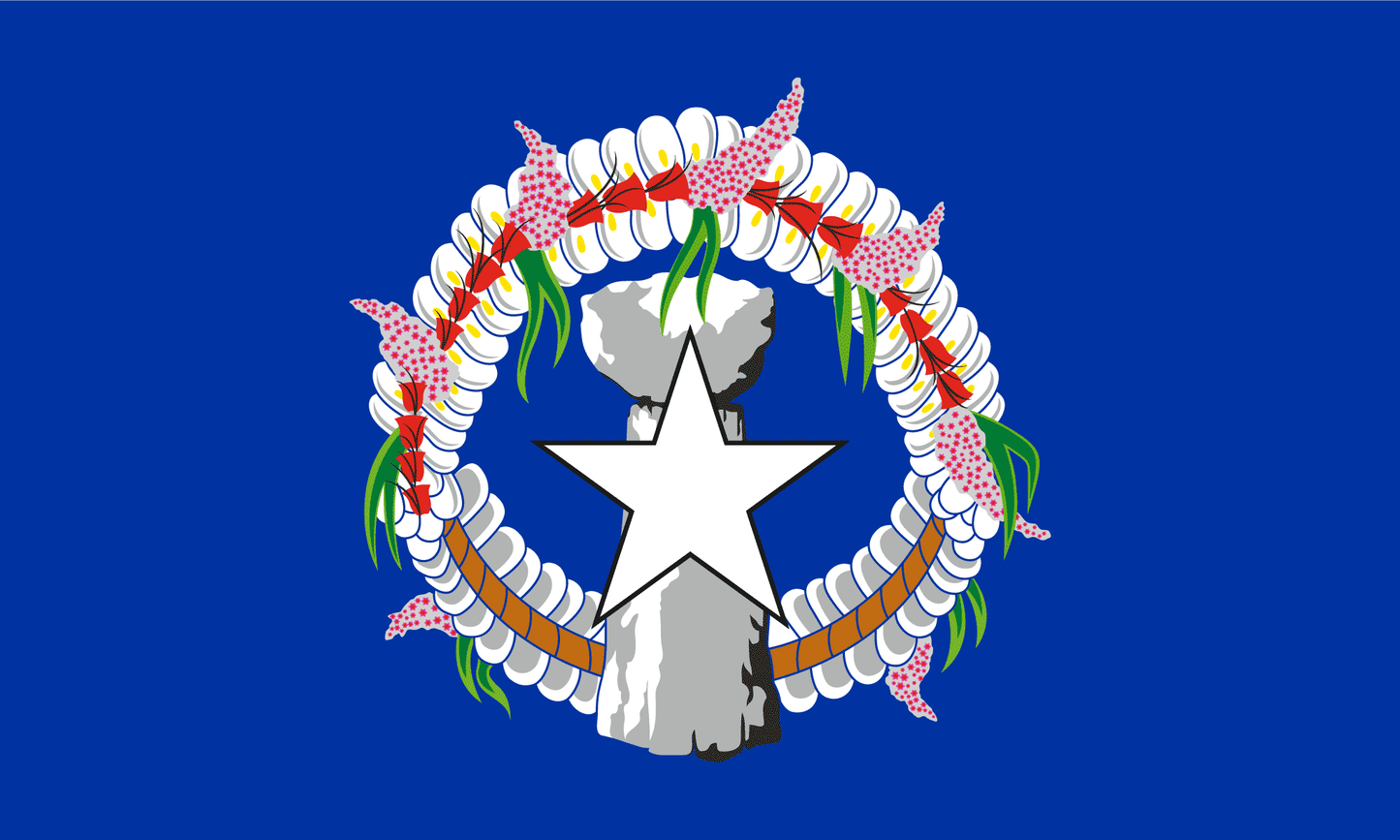 Northern Mariana Islands Flag Print Poster