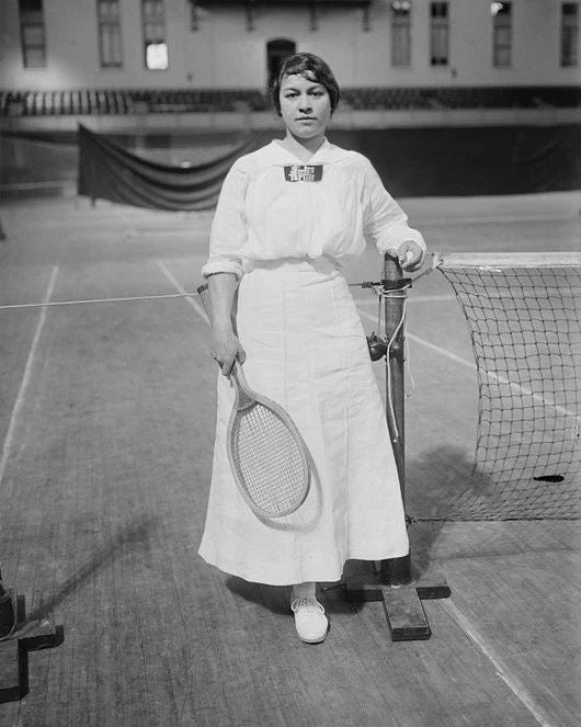 Norwegian Tennis Player Molla Bjurstedt Mallory Glossy Photo Print Poster