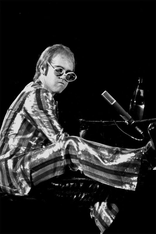Nostalgic Portrait Of Elton John Singer Composer Wall Art Decor Jigsaw Puzzle