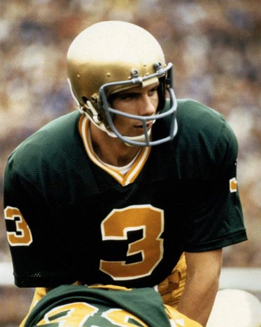 Notre Dame Fighting Irish Joe Montana Glossy Keychain Football Keychain