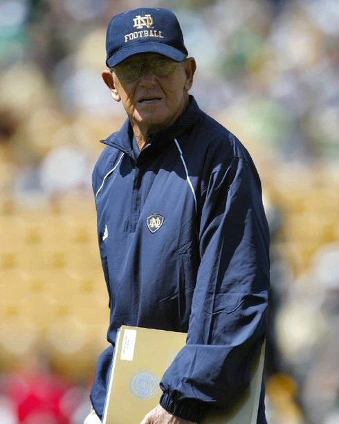 Notre Dame Fighting Irish Lou Holtz Glossy Photo College Poster Print 2