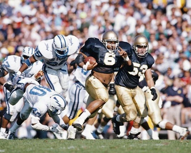 Notre Dame Jerome Bettis Glossy Keychain College Print