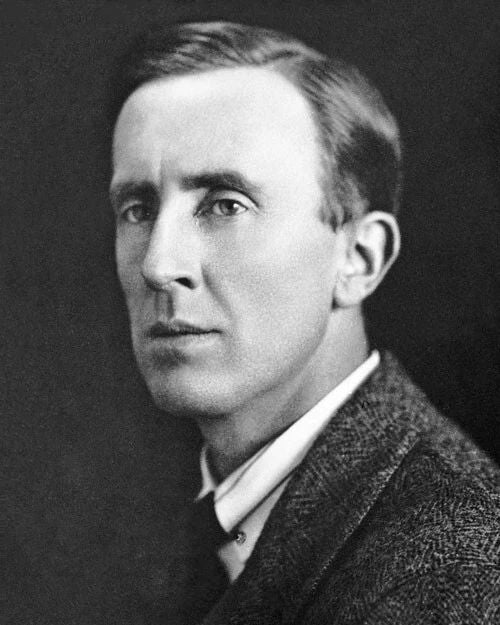 Novel Author J.R.R. Tolkien Glossy Keychain The Lord Of The Rings Print