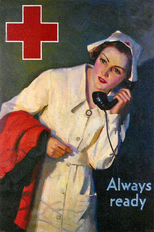 Nurse Always Ready 1940S Vintage Wwii Nursing Medical Jigsaw Puzzle