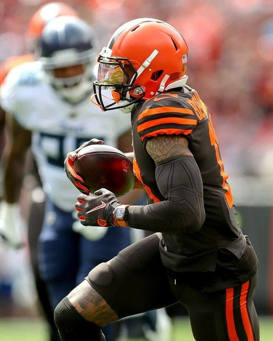 Odell Beckham Jr Keychain Cleveland Browns Picture Nfl Football Game Action