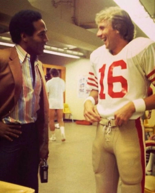 Oj Simpson & Joe Montana Photo San Francisco 49Ers Forty Niners Football