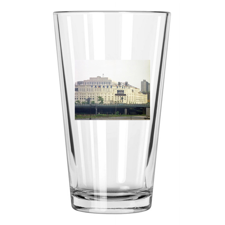 Old Yankee Stadium Photo New York Yankees Baseball 2 Pint Beer Drinking Glass