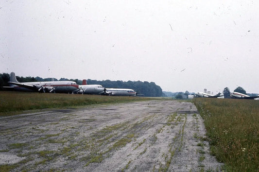 Ortner Airlines Dc 7 & Dc 3 Airplanes Wakeman Airport Retro Picture Magnet