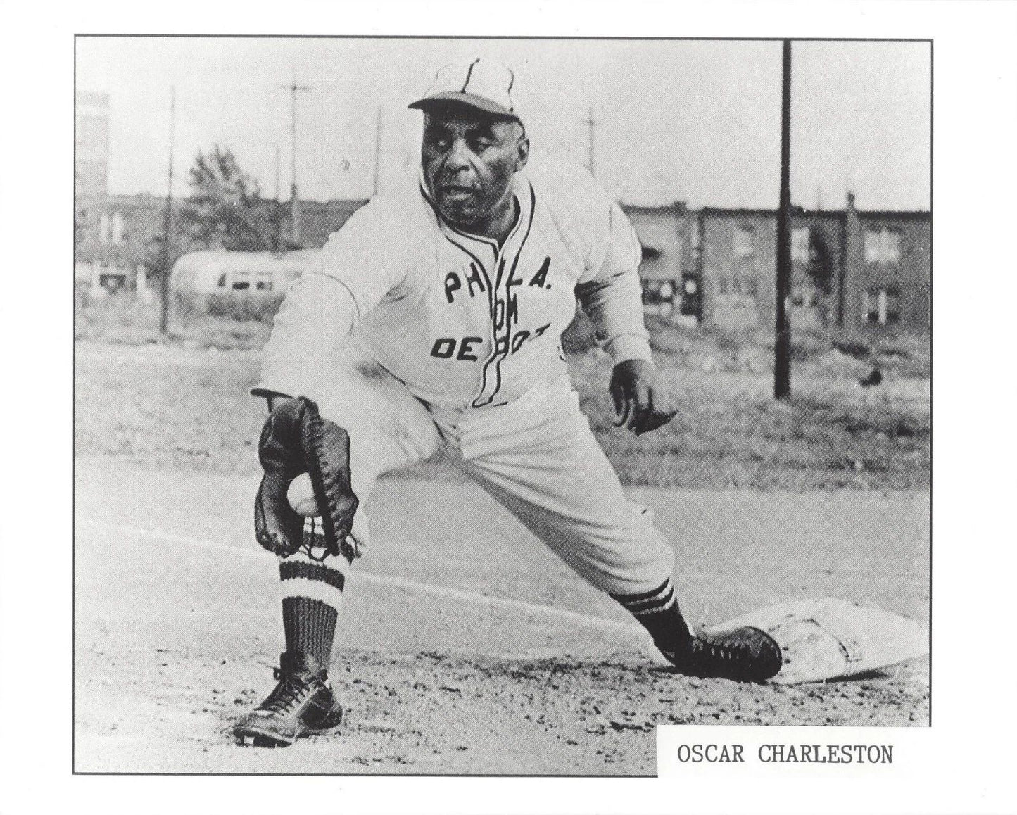 Oscar Charleston Photo Negro League Philadelphia Baseball