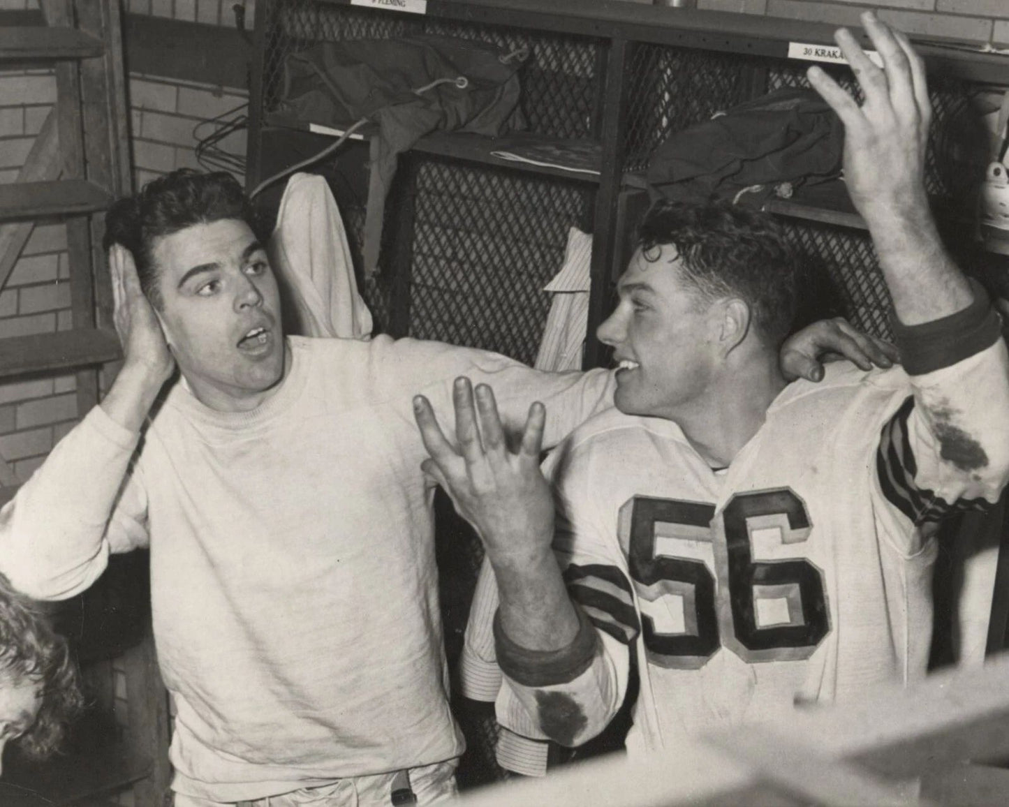 Otto Graham & Dante Lavelli Keychain Cleveland Browns Picture Nfl