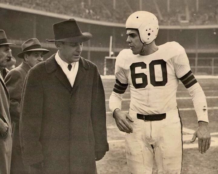 Otto Graham & Paul Brown Keychain Cleveland Browns Picture Nfl Close Up