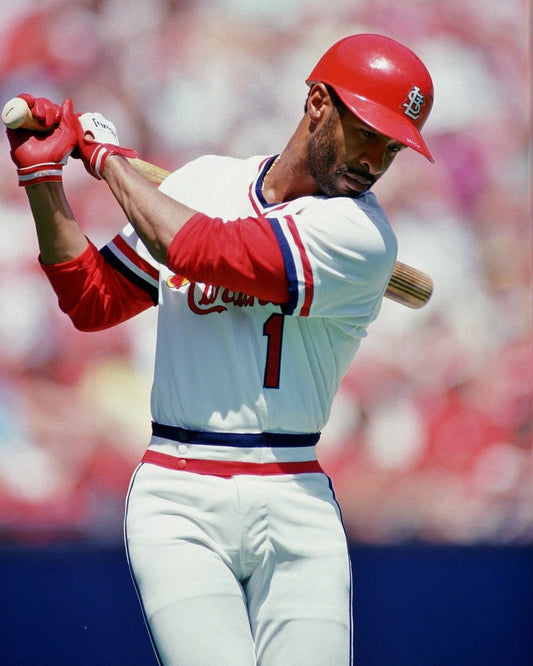 Ozzie Smith Photo St Louis Cardinals Baseball Picture Mlb Swinging