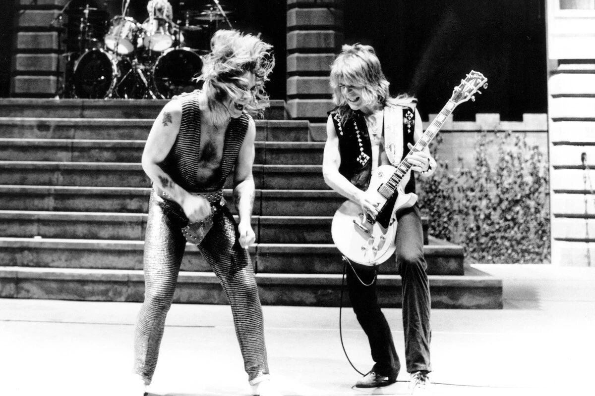 Ozzy Osbourne & Randy Rhoads Classic Rock Concert Keychain Picture Keychain