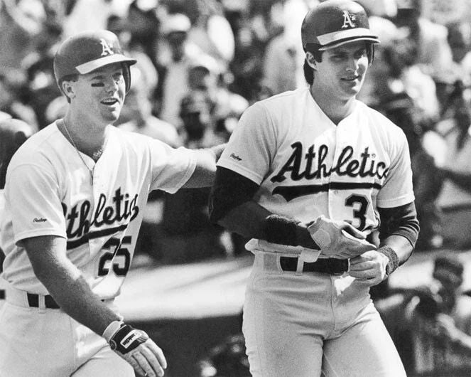 Oakland Athletics Mark Mcgwire And Jose Canseco Glossy Magnet Bash Brothers 1