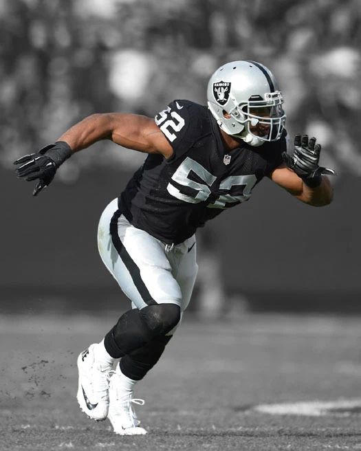 Oakland Raiders Khalil Mack Glossy Keychain Spotlight Keychain