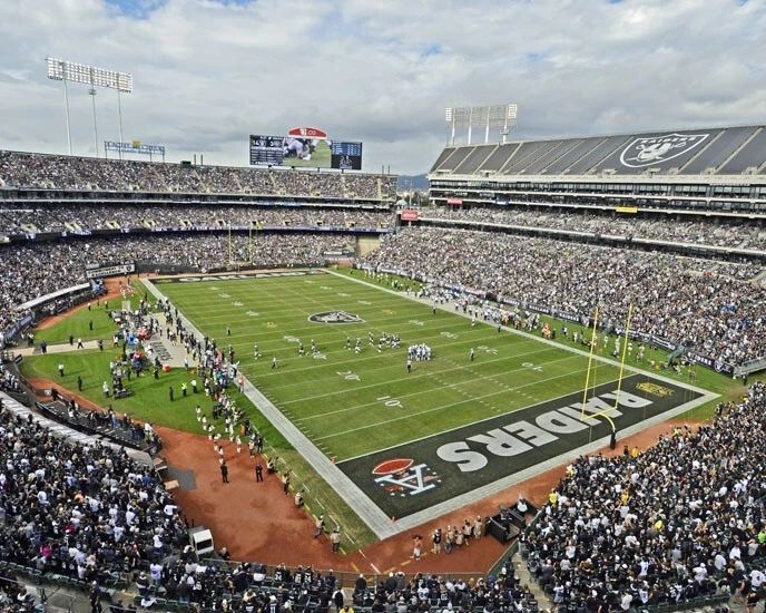 Oakland Raiders Oakland Coliseum Glossy Photo Stadium Poster
