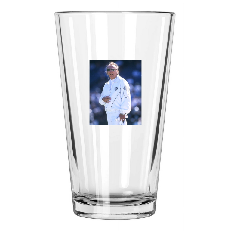 Oakland Raiders Owner Al Davis Photo Football Hof 92 1 Pint Beer Drinking Glass