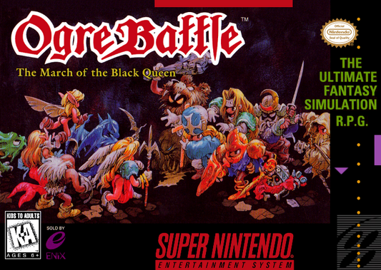Ogre Battle The March Of The Black Queen (Usa) Snes Print Poster