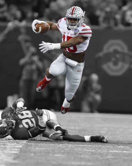 Ohio State Buckeyes Ezekiel Elliott Glossy Keychain Spotlight Keychain 2