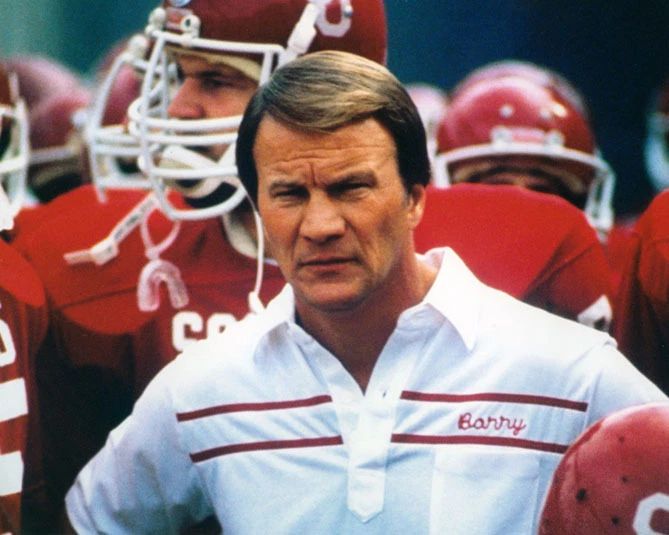 Oklahoma Sooners Barry Switzer Glossy Keychain Football Print Ncaa Keychain