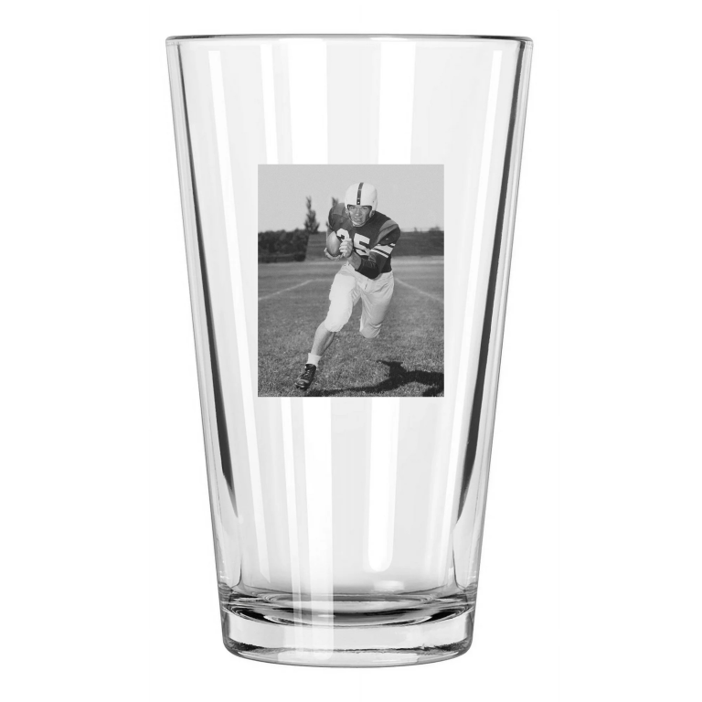 Oklahoma Sooners Billy Vessels Photo Heisman Winner Pint Beer Drinking Glass