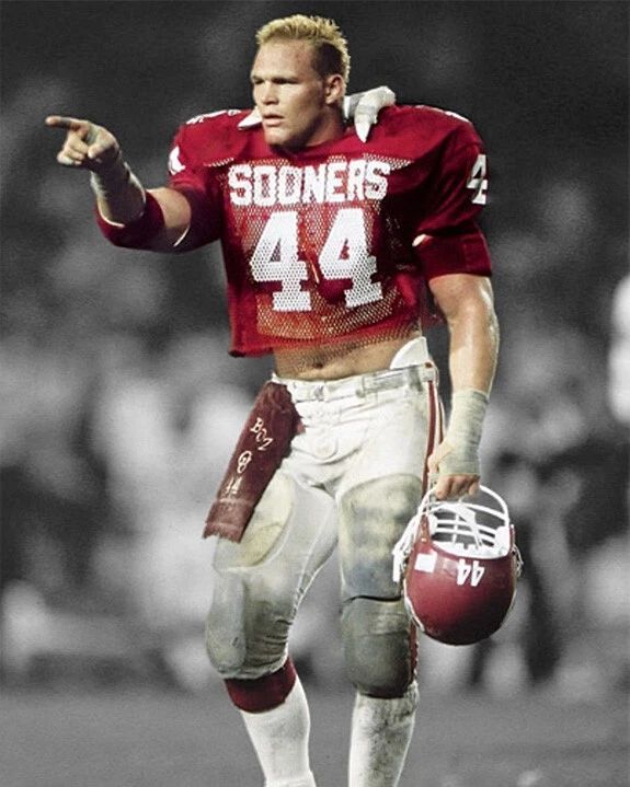 Oklahoma Sooners Brian Bosworth Glossy Keychain College Spotlight Print