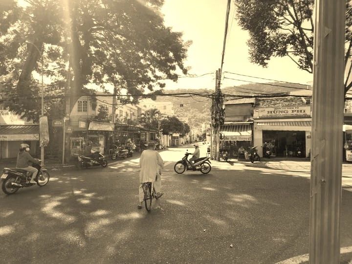 Old Man On Bicycle In Vung Tau Beach City Vietnam Bike Picture Photo