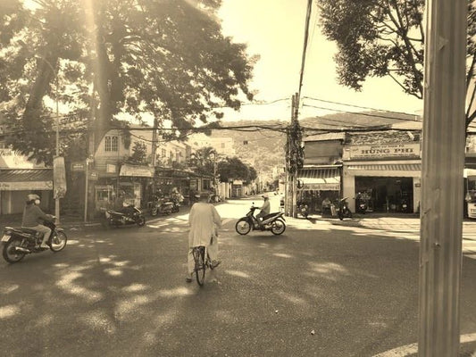 Old Man On Bicycle In Vung Tau Beach City Vietnam Bike Picture Photo