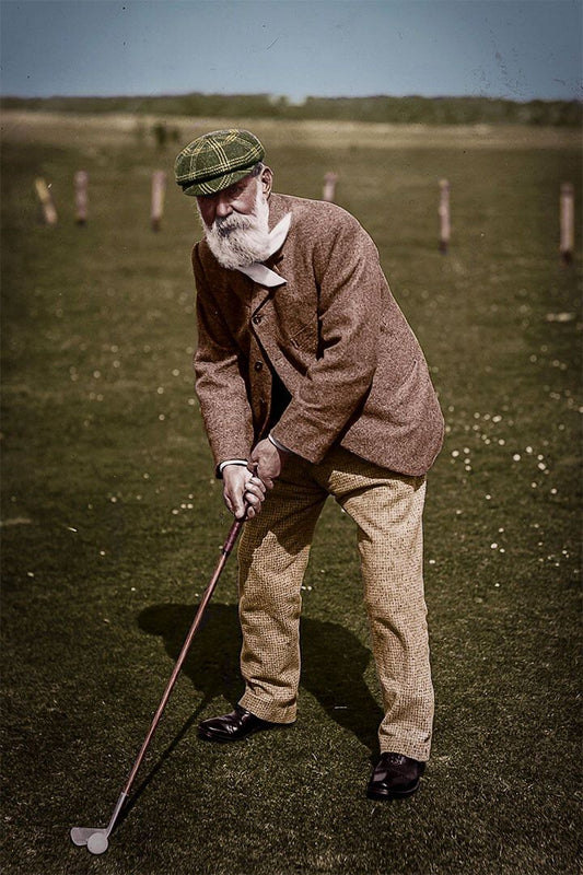 Old Tom Morris Golf Playing Print Vintage Jigsaw Puzzle