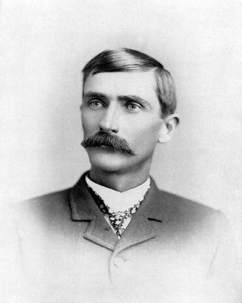 Old West Lawman Patrick Pat Garrett Glossy Keychain Killed Billy The Kid Print