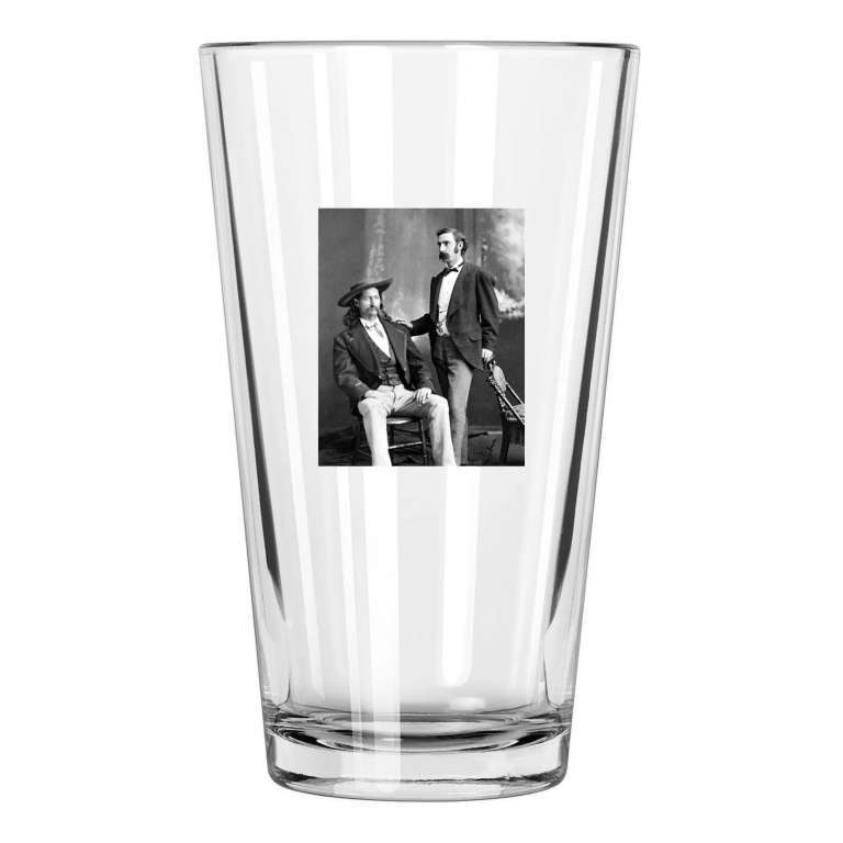 Old West Wild Bill Hickok James Butler Photo Lawman Pint Beer Drinking Glass