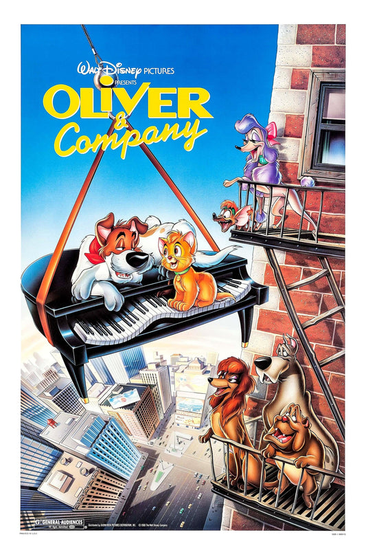 Oliver & Company (1988) Movie Magnet