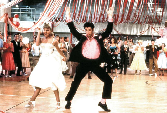 Olivia Newton John Travolta Dancing In Grease Movie Picture Magnet Print