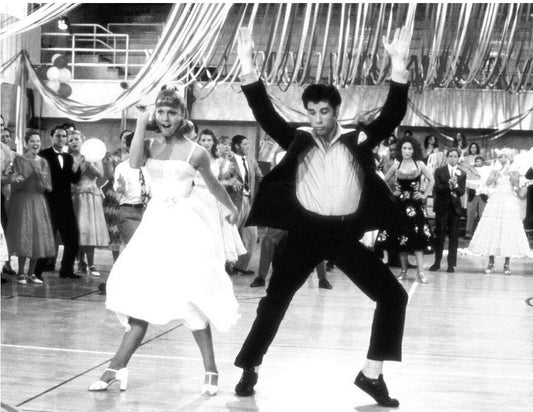 Olivia Newton John Travolta Dancing In Grease Retro Picture Magnet Print