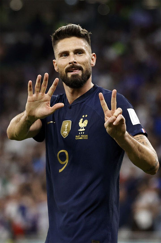 Olivier Giroud Goal Celebration France World Cup Fans Jigsaw Puzzle