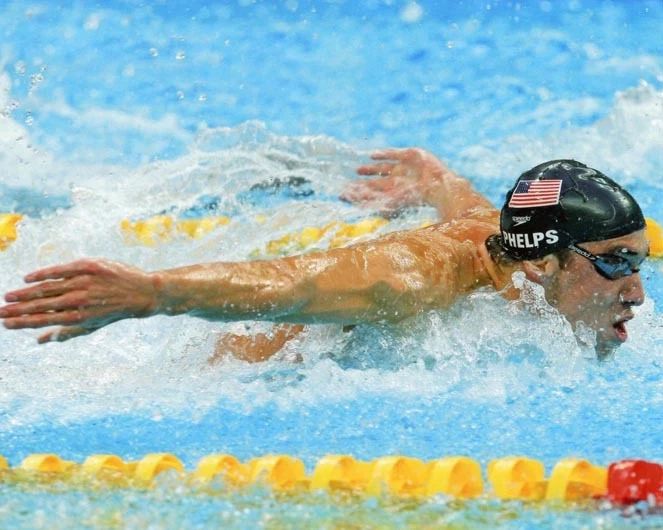 Olympic Swimmer Michael Phelps Glossy Photo Usa Print 2016 Brazil Rio