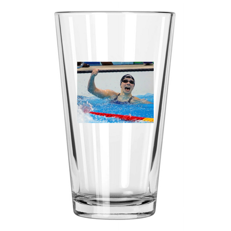 Olympics Usa Swimmer Katie Ledecky Photo Brazil Rio 1 Pint Beer Drinking Glass