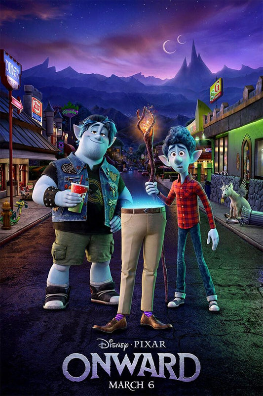 Onward Magical Wizard Staff Ian And Barley Movie Art Home Jigsaw Puzzle